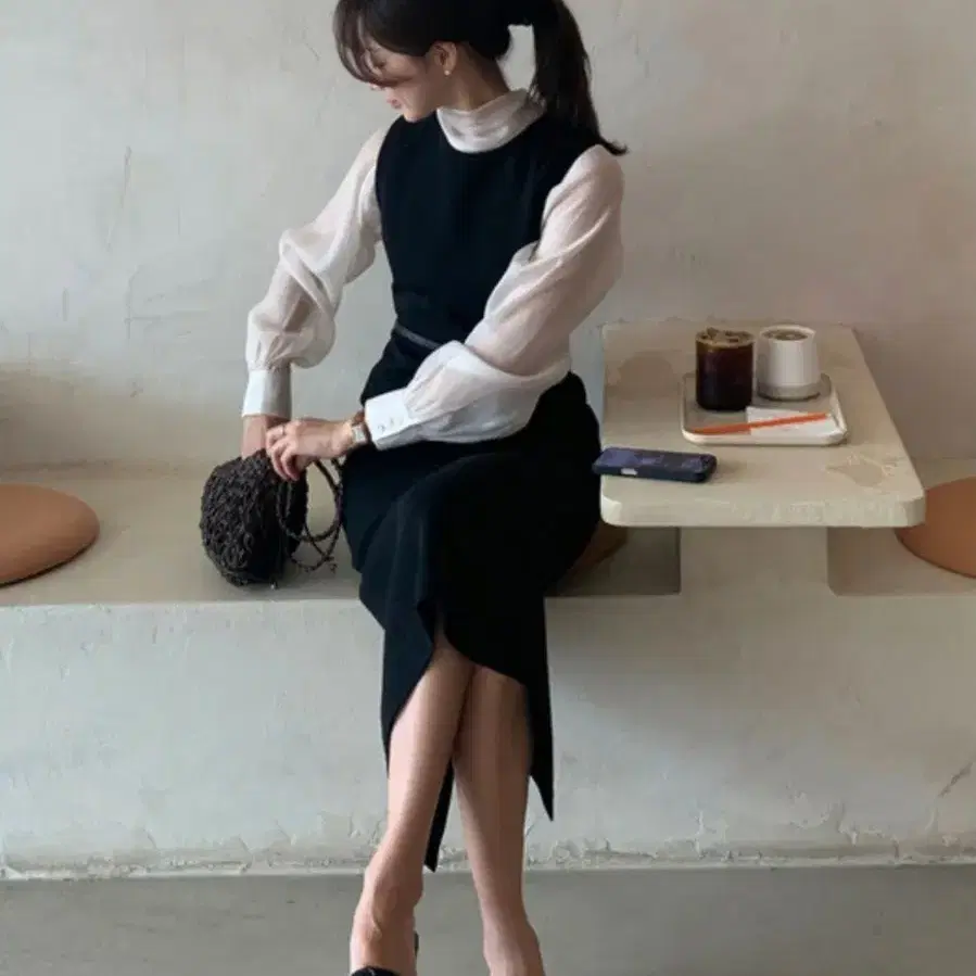 라마레이 클래식 슬리브리스 원피스 (벨트세트) [LMBFCO25DR804]
