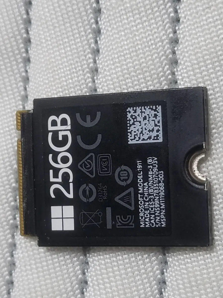 MS 정품 서피스용 256GB M.2 2230 NVMe SSD