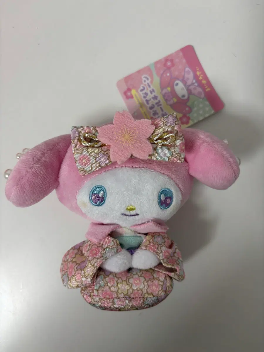 마이멜로디 기모노 벚꽃 인형 누이 마스코트