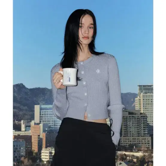 시티브리즈 케이블 가디건 MELANGE GREY