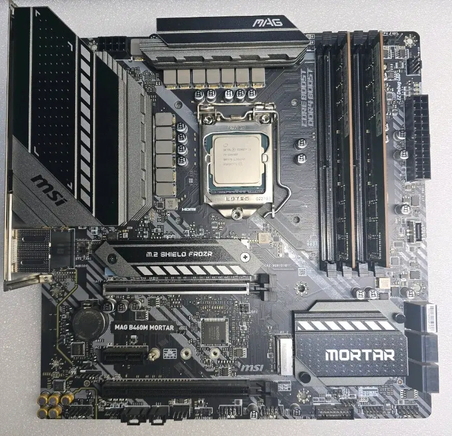 PC 부품 CPU I5 10400F + M/B B460M + RAM16G