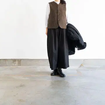 고쉬 카츠라기 8분 길이 와이드 팬츠