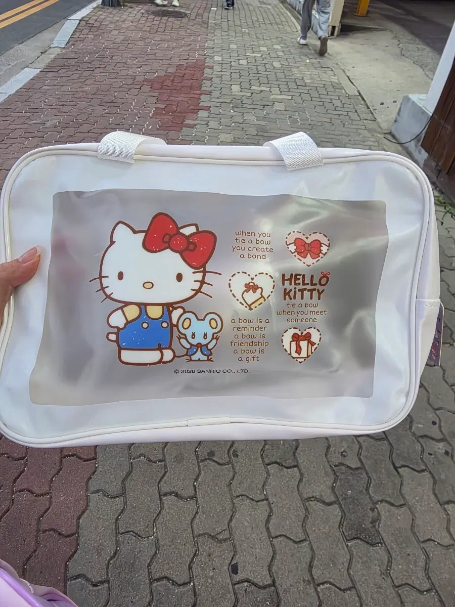 헬로키티 투명 가방