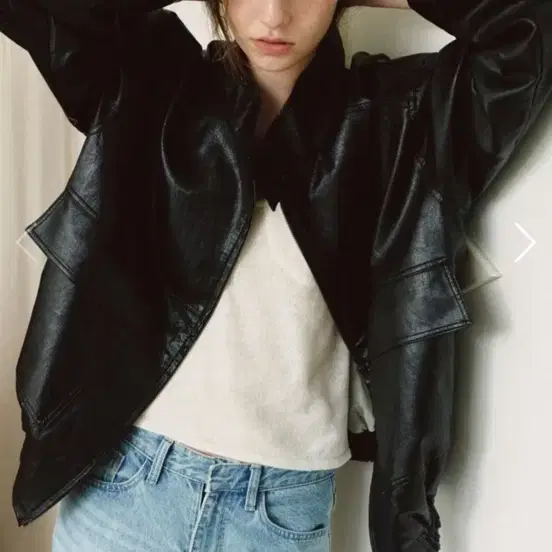 마그넷아카이브 High Neck Leather Jumper(새상품)