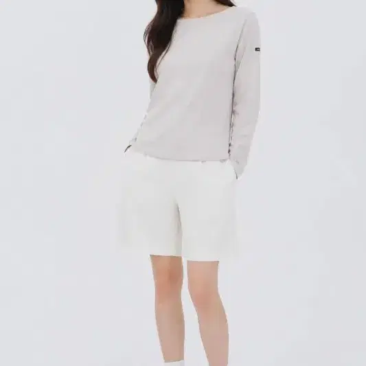 공용L/세인트제임스 크림 코튼 긴팔 티
