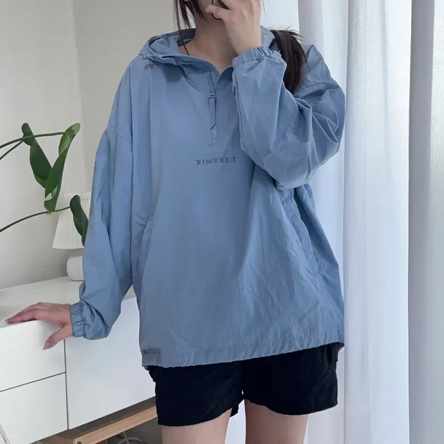 젝시믹스 블루 하이넥 아노락 [ F ]