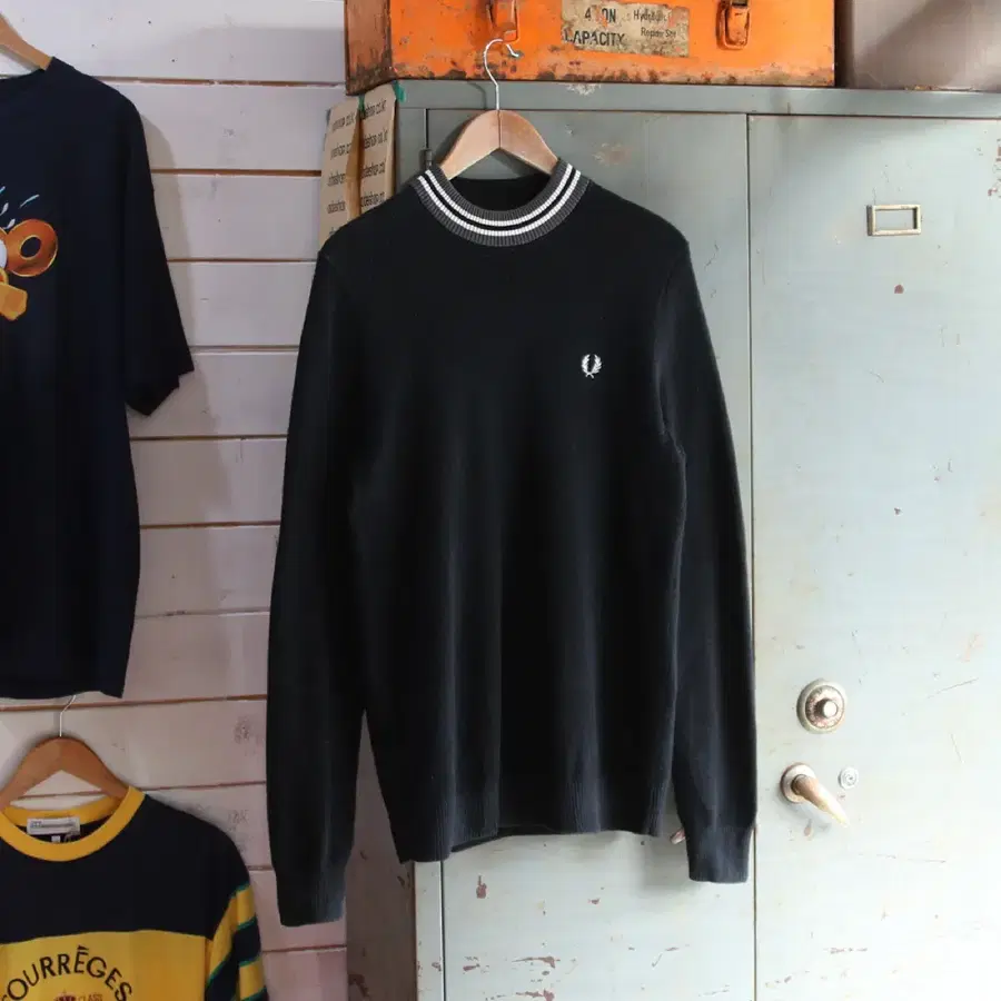 (착용컷) FRED PERRY 와플 롱 슬리브 (남성용 98)