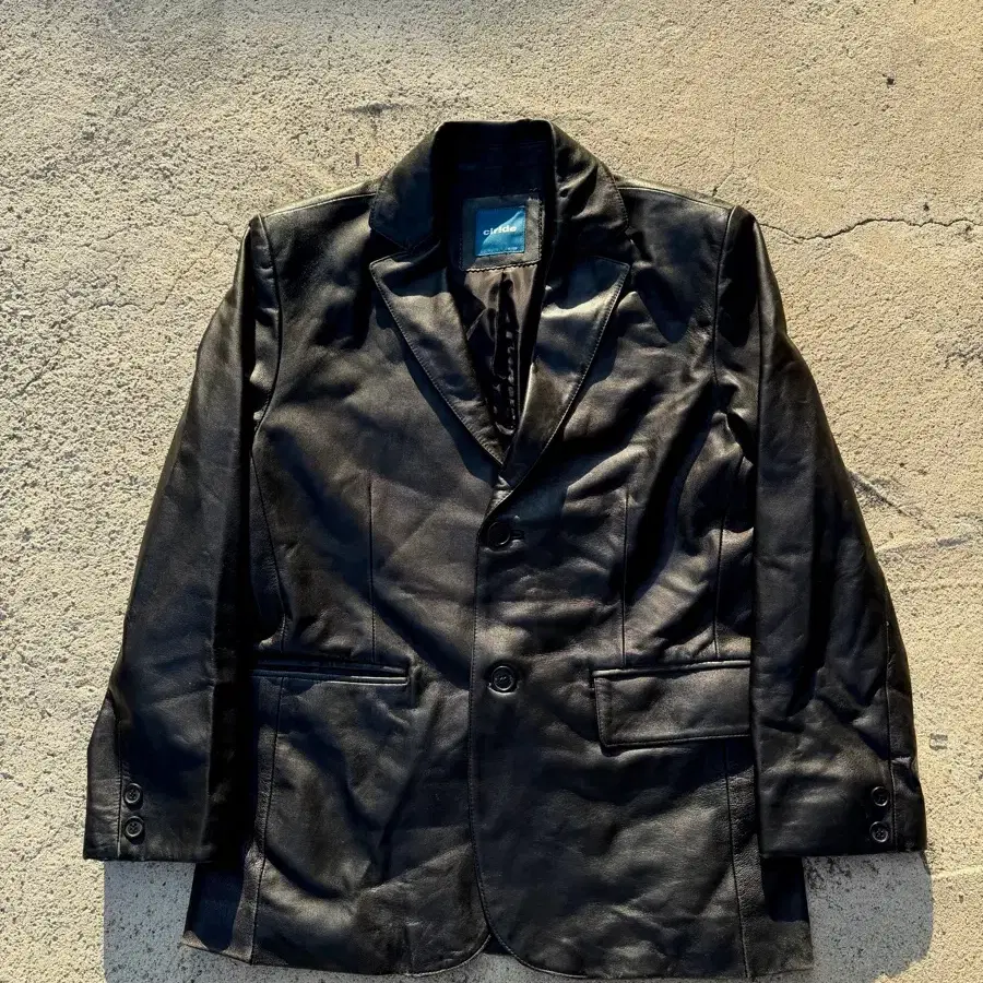 Clide Black Lambskin Leather Blazer