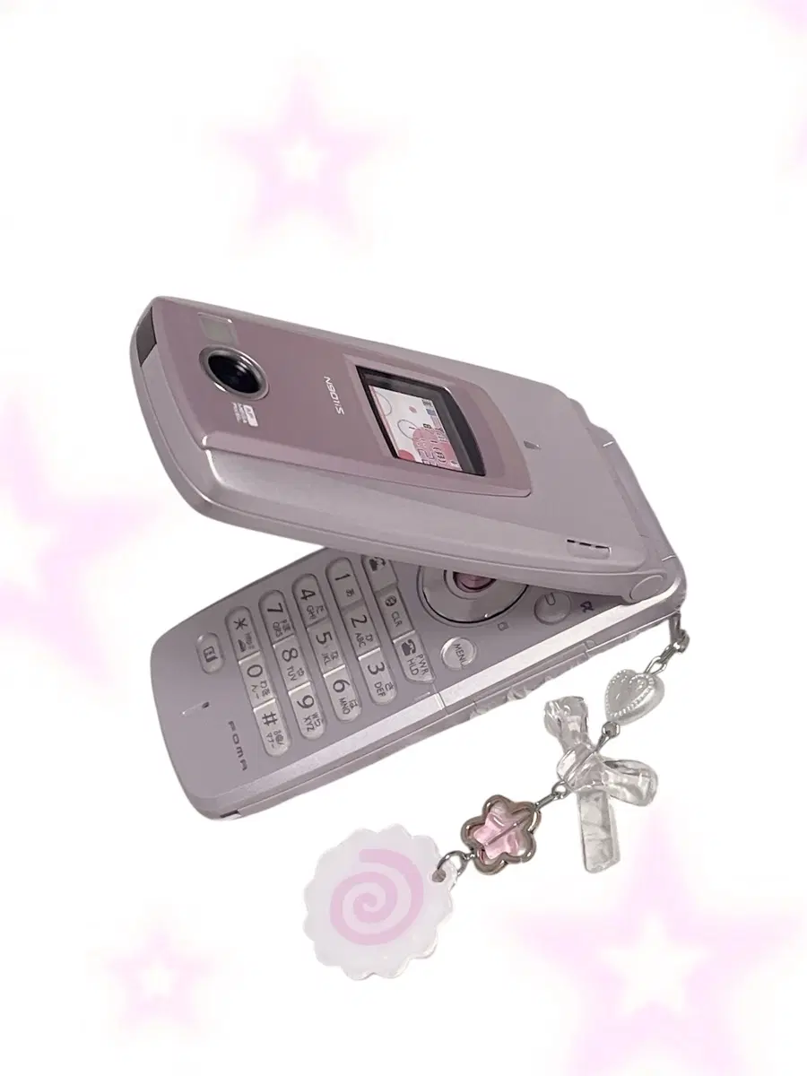 고전 도코모 핑크 목업폰 모형폰 일본 폴더폰 핸드폰 휴대폰 y2k docomo