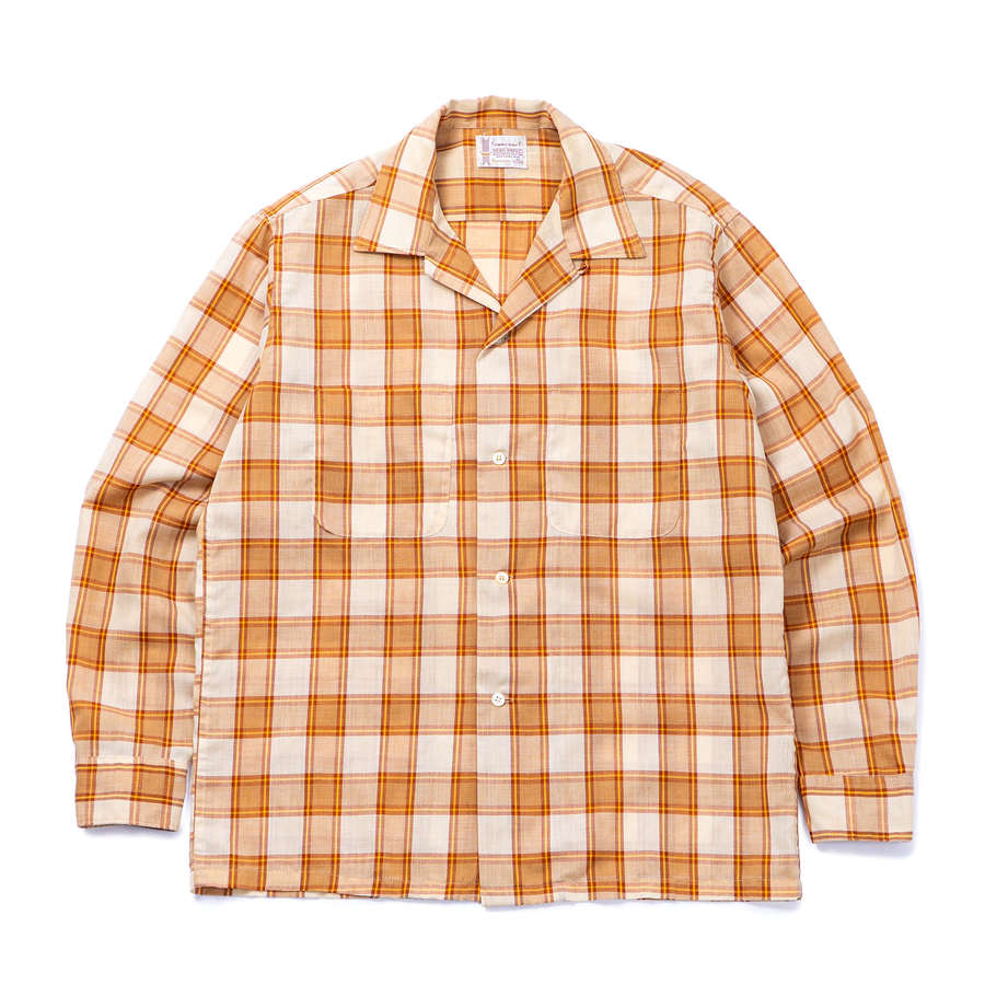 60s Towncraft Loop Collar Shirt (Beige)