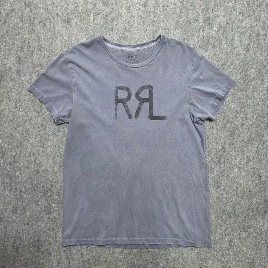 RRL 더블알엘 빈티지 페이디드 워싱 애로우 로고 그래픽 반팔티 M