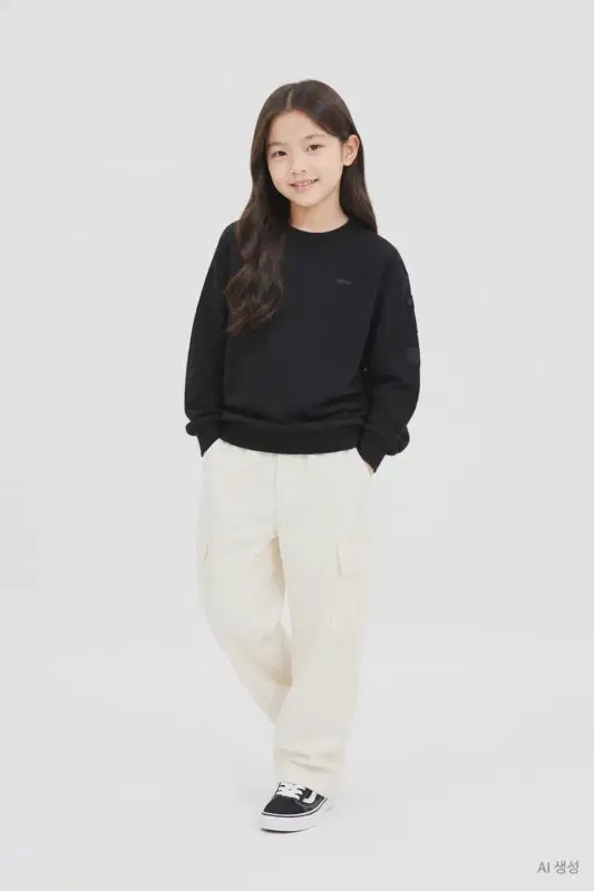 키즈17Y/내셔널지오그래픽 블랙 맨투맨