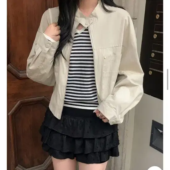 니어웨어면자켓