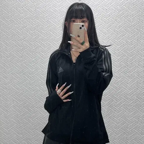 아디다스 캐주얼 스포티 하프삼선 삼각로고 져지 집업 2XL C15152