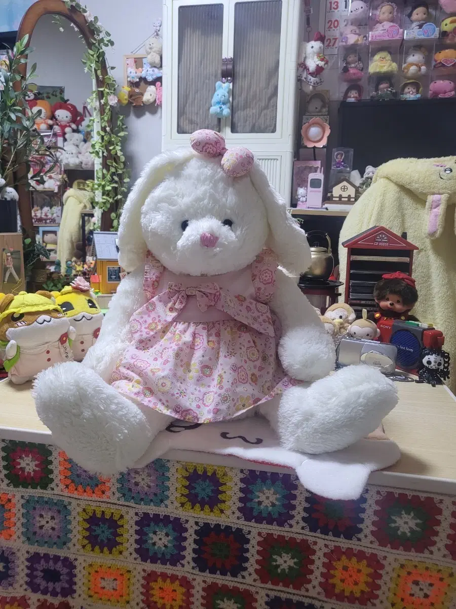 고전 빈티지 토끼 인형 대형 40cm 택포