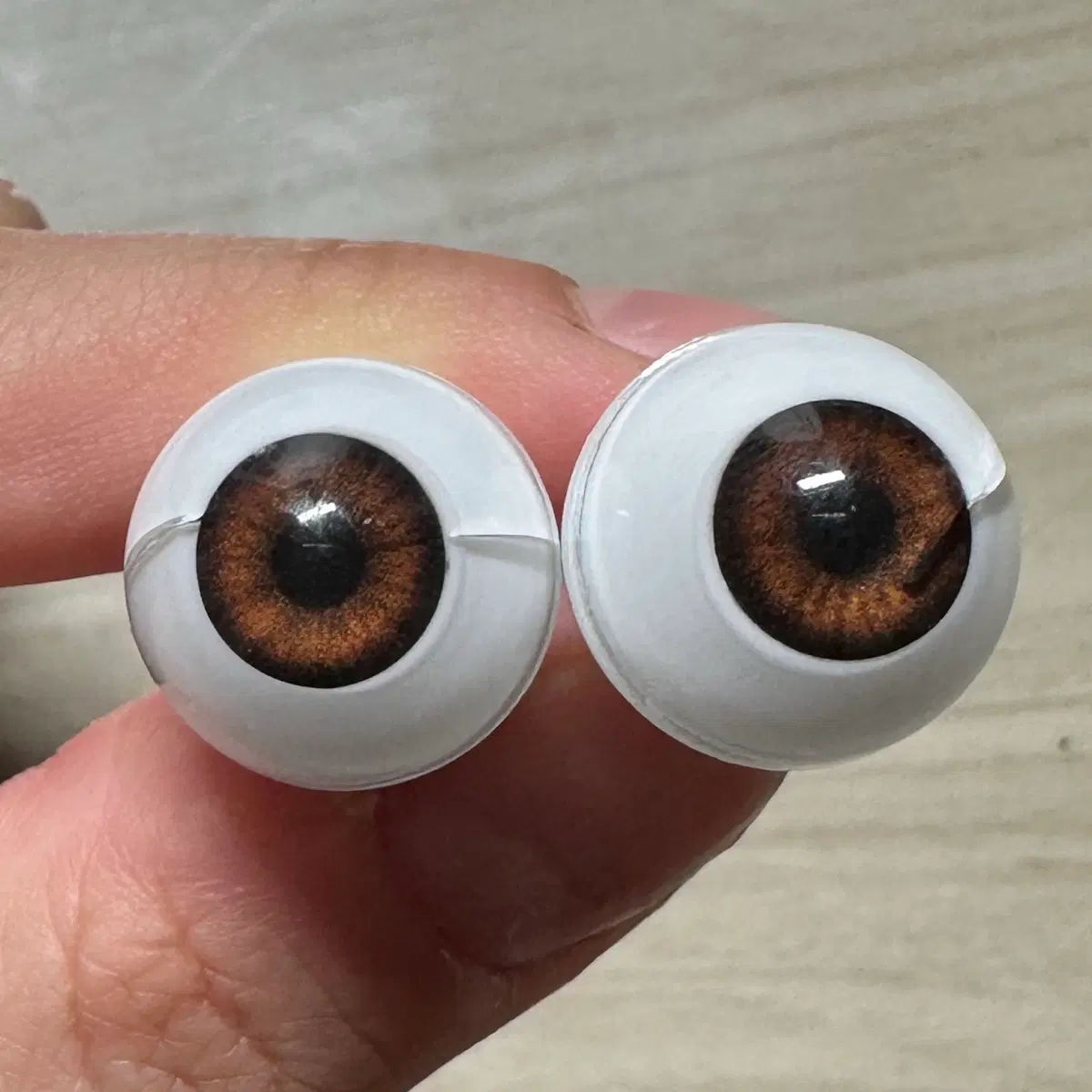 임시 안구) 16mm 아크릴 안구 브라운