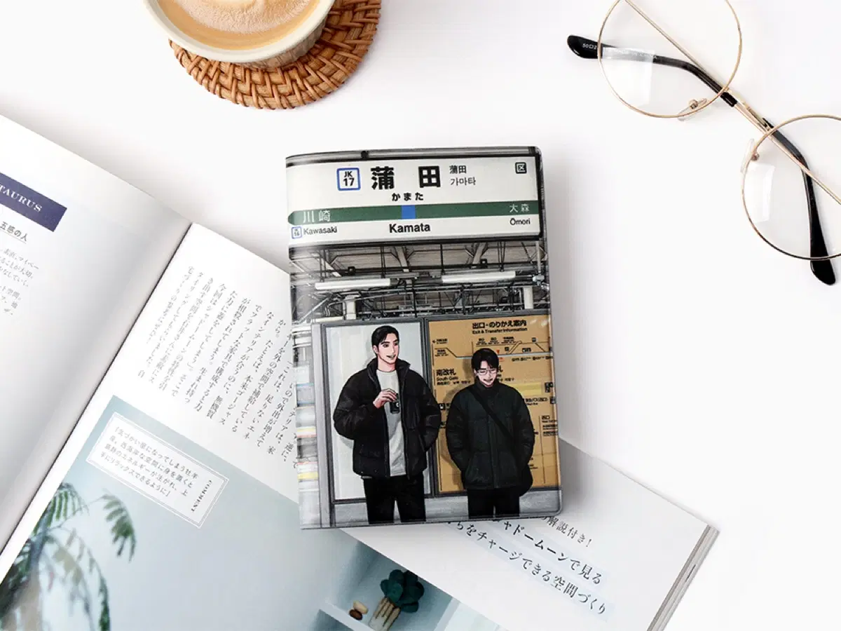 패밀리레스토랑가자 상+하+여권 케이스