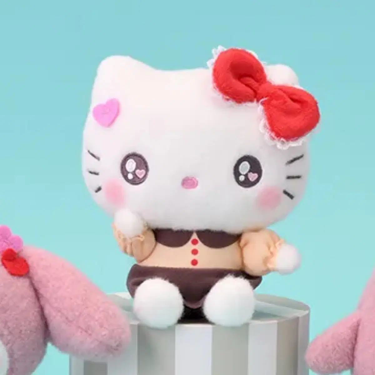 유루카와 산리오 초코케이크 헬로키티 봉제 인형 H15