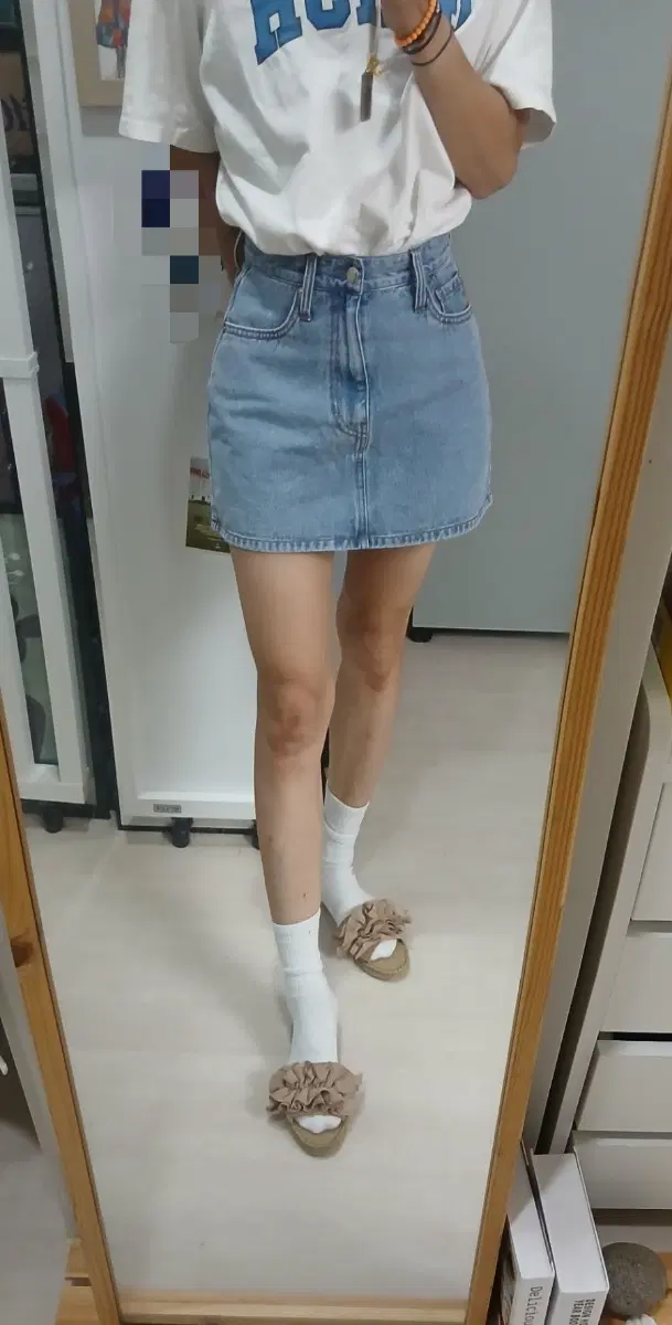 데님 미니스커트