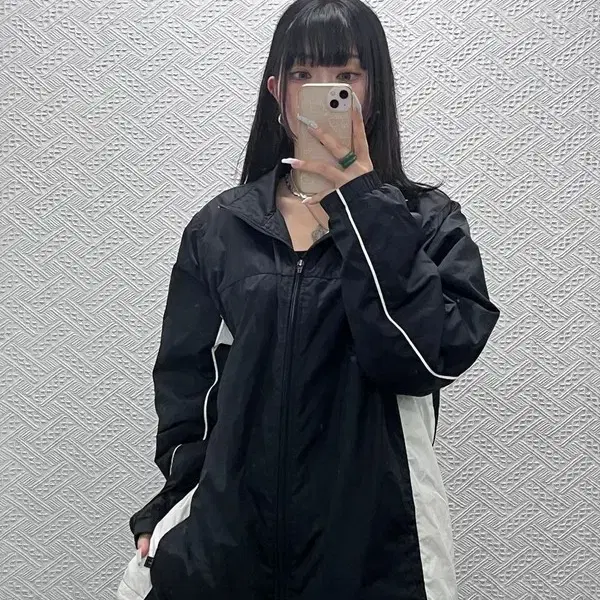 나이키 올드스쿨 스포티 빈티지 배색 바람막이 자켓 XL C15156