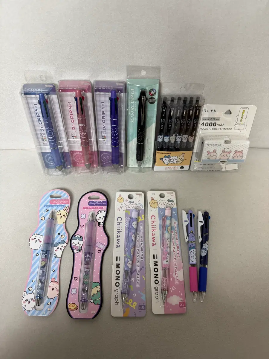치이카와 닥터그립 치이카와 샤프 볼펜 치이카와 제트스트림 라이트 먼작귀 카니
