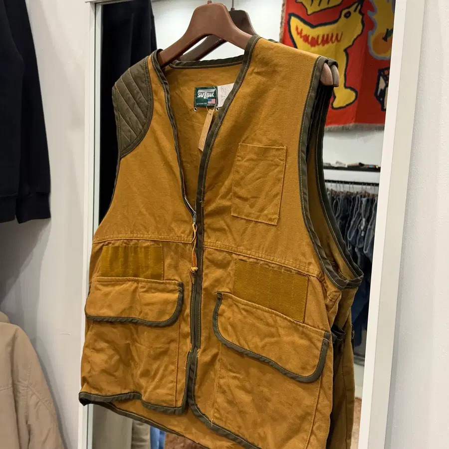 80s SoftBak 빈티지 헌팅 베스트 (made in USA)