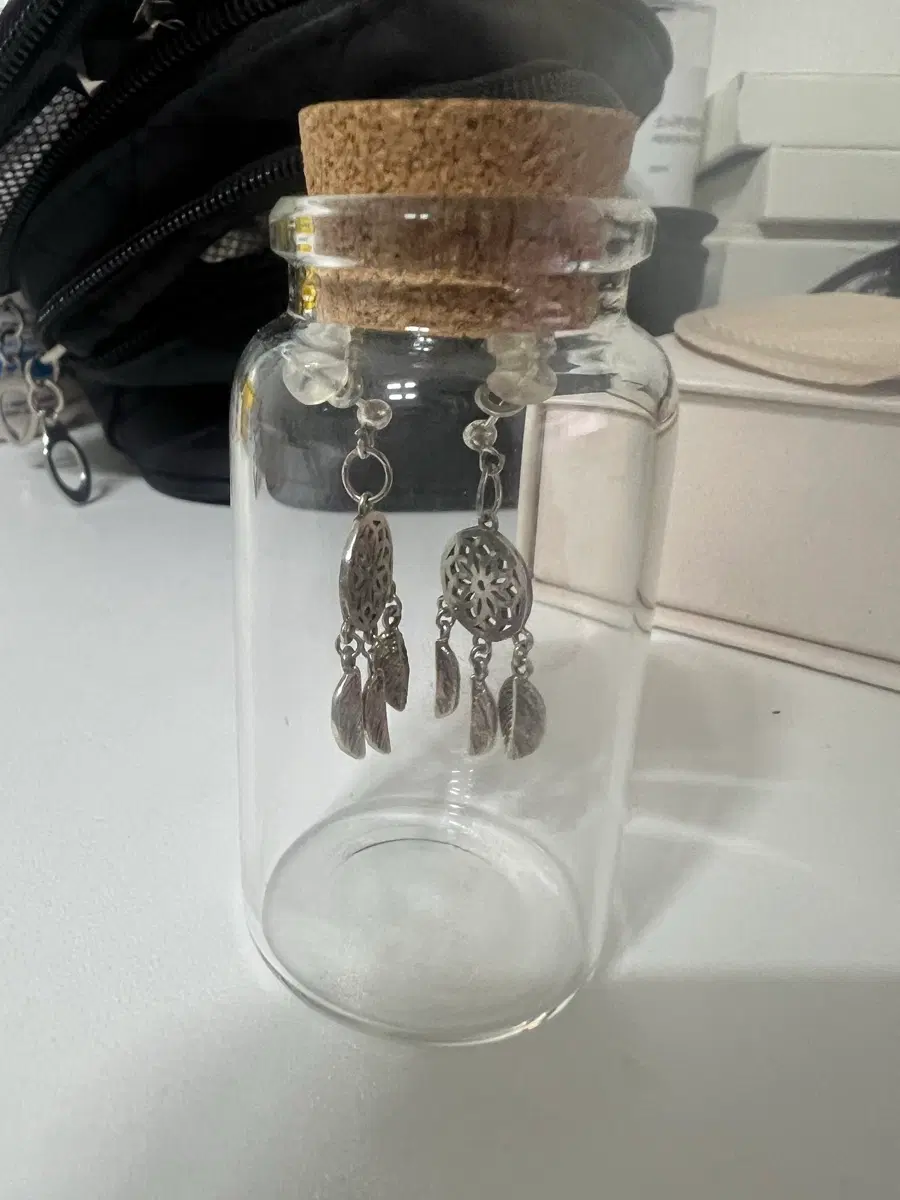 페일제이드 은 귀걸이 드림캐쳐(퓨어제이드)