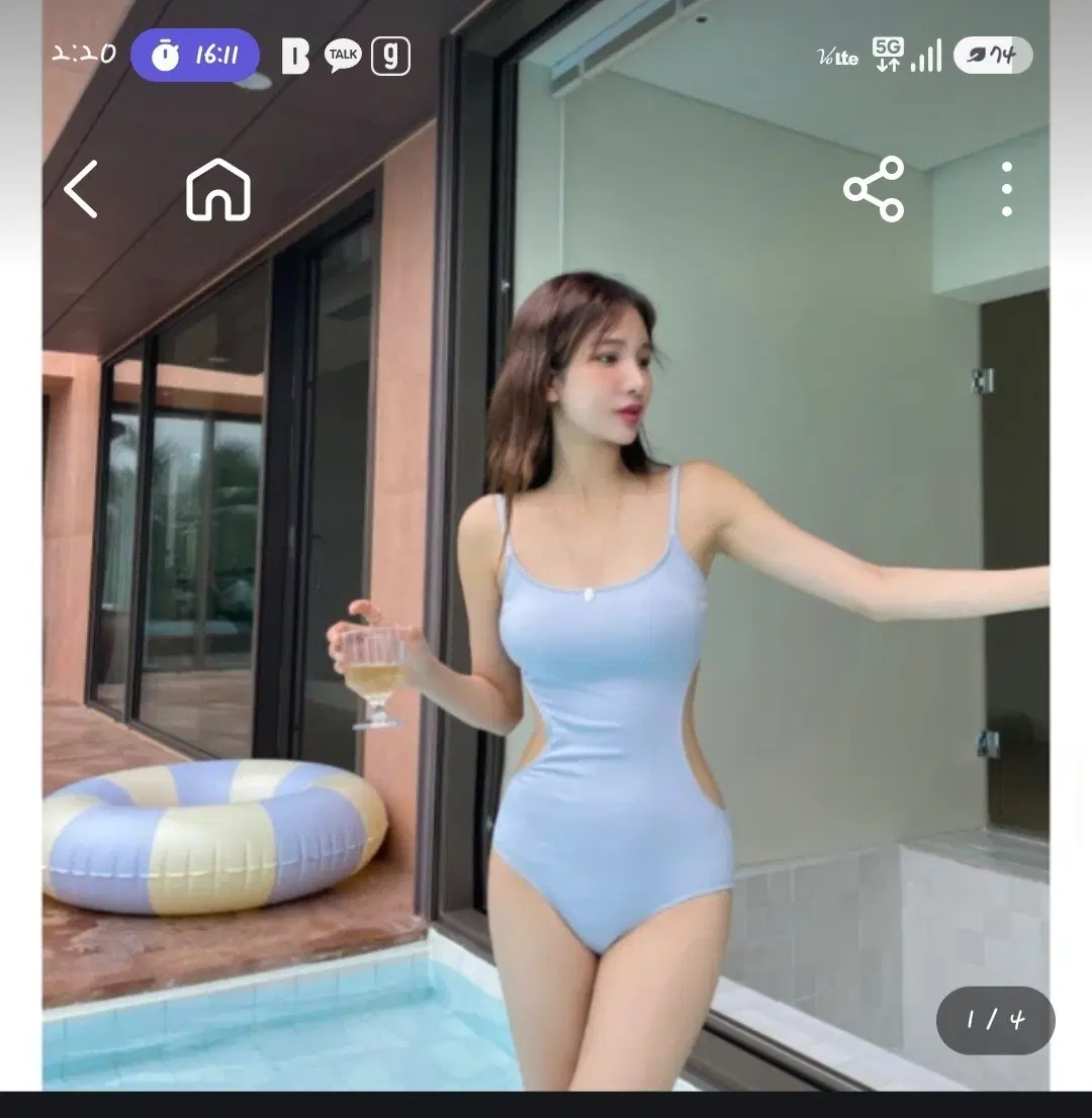 교신 메이비치 자체제작 비키니 하이웨스트 모노키니 수영복 커버업