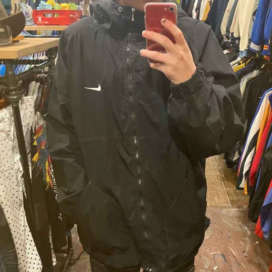 [HI] 빈티지 나이키 바람막이 블랙