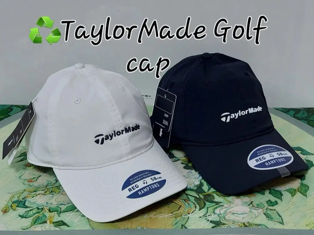 테일러메이드TaylorMade 백화점브랜드 골프러닝모자 야구챙모자 남녀공용 프리58cm블랙/화이트