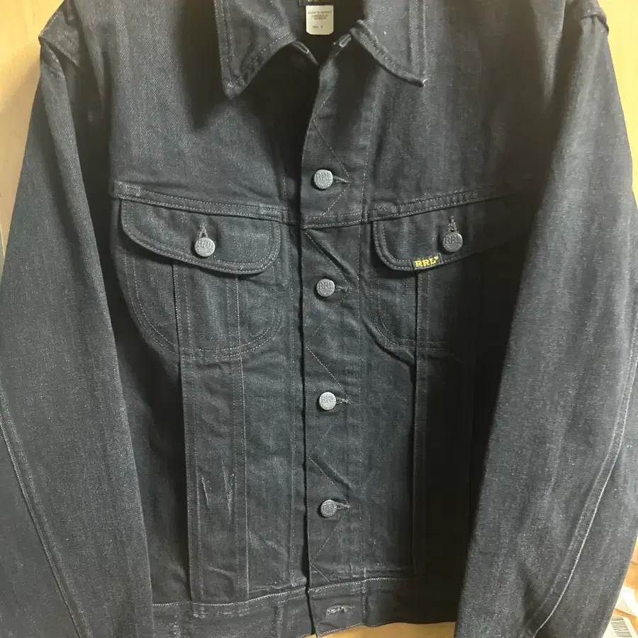 RRL LOT 271 블랙 데님 자켓 멕시코산 M