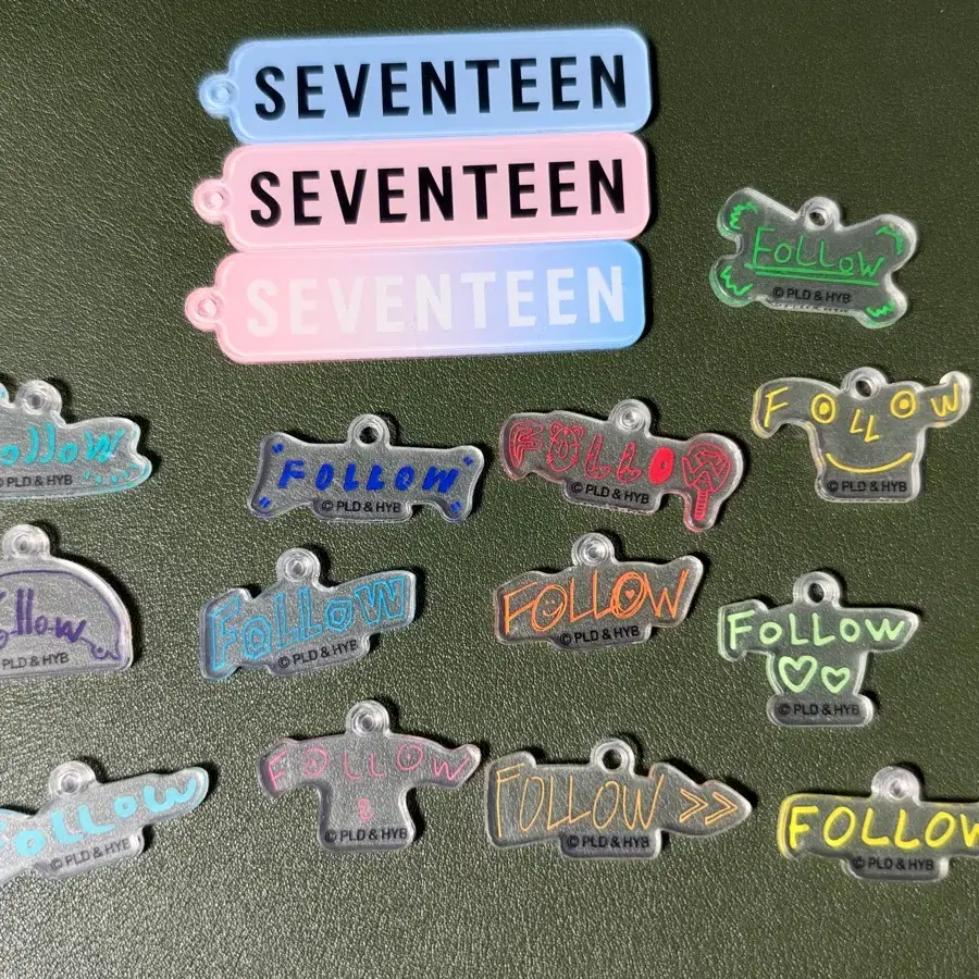 세븐틴 팔로우 팝업 아크릴 키링 전멤 일괄 양도