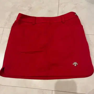 DESCENTE 여성용 골프 스커트 레드 s 사이즈