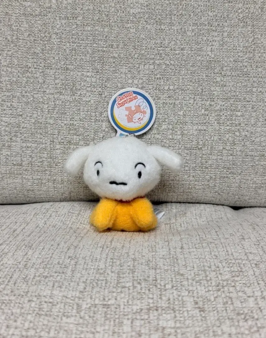 정품 흰둥이 탐정 버전 8cm 키링 인형