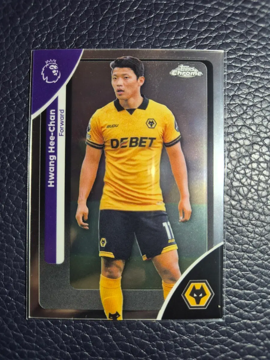 울버햄튼 황희찬 Topps Chrome 축구 카드