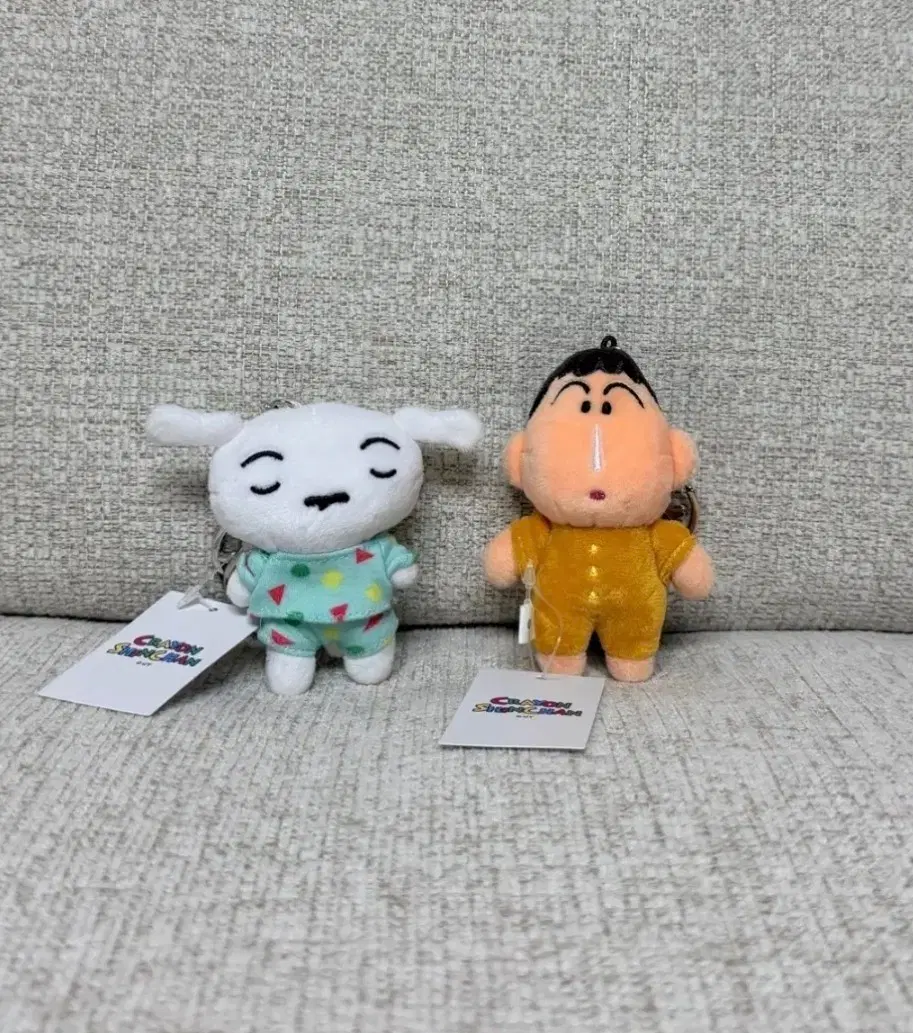 정품 짱구 잠옷친구들 흰둥이 키링 인형 가방고리