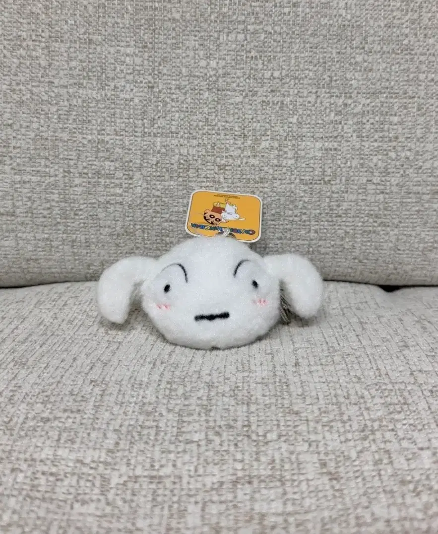 정품 흰둥이 키링 인형 8cm 짱구는 못말려 가방고리 열쇠고리