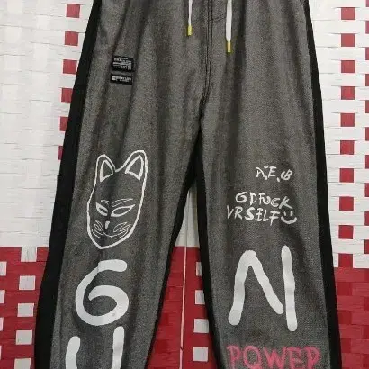 그래픽 프린트 조거 팬츠