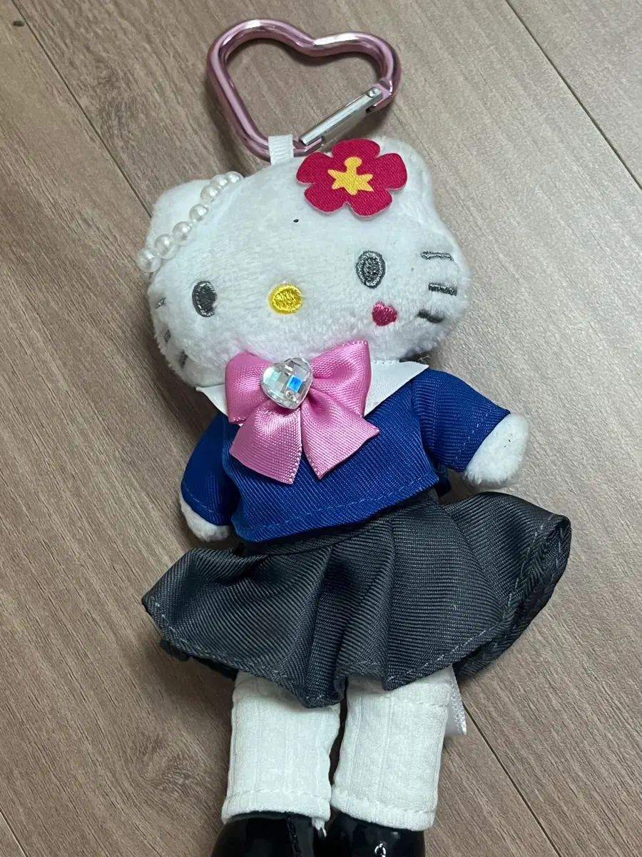 산리오 헬로키티 판타지 스타일업 고고걸 마스코트 교복 인형 키링