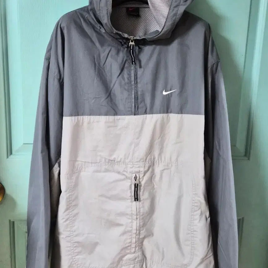 00s 나이키 빈티지 투톤 하프집업 아노락 자켓