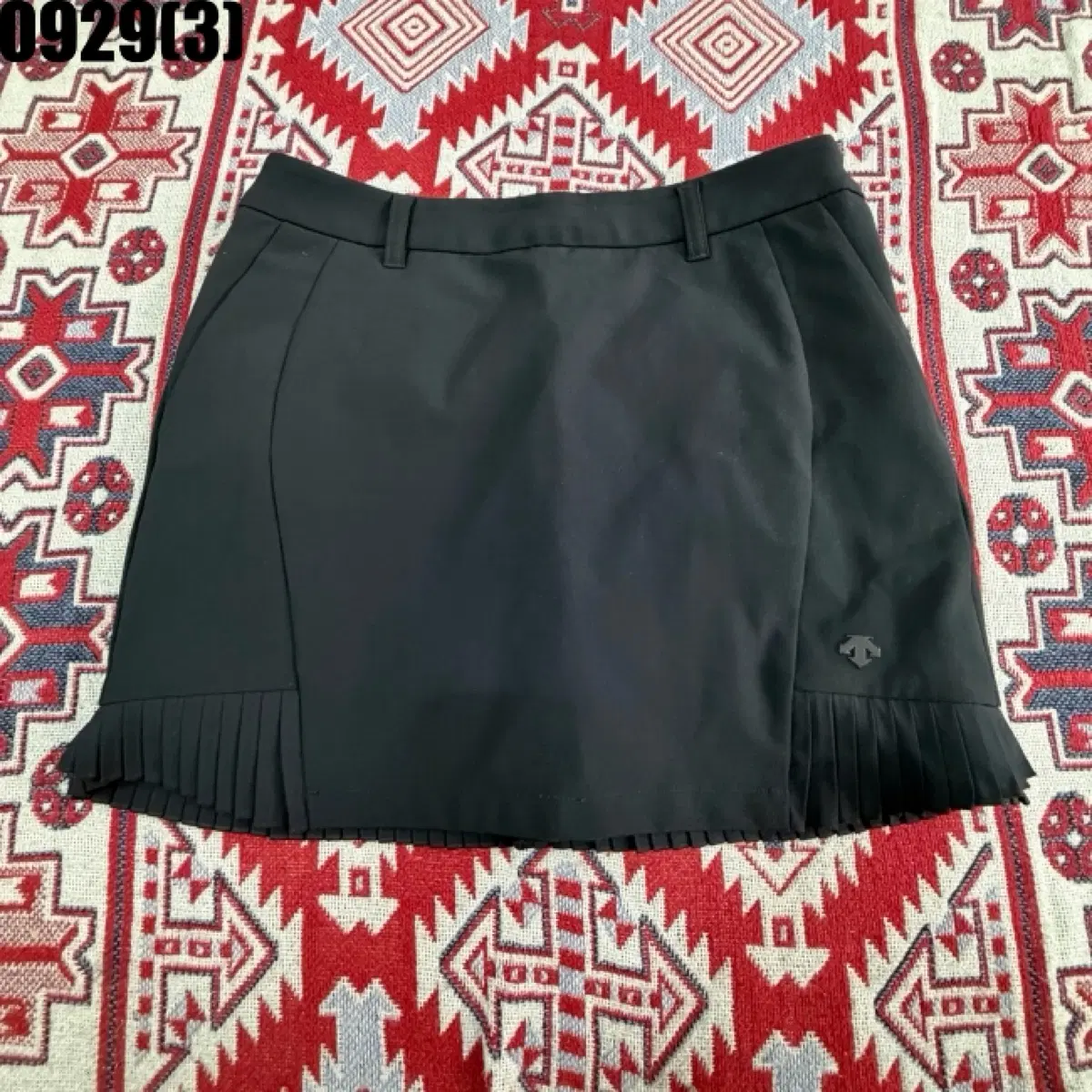 데상트 골프 스커트 블랙 M 0929
