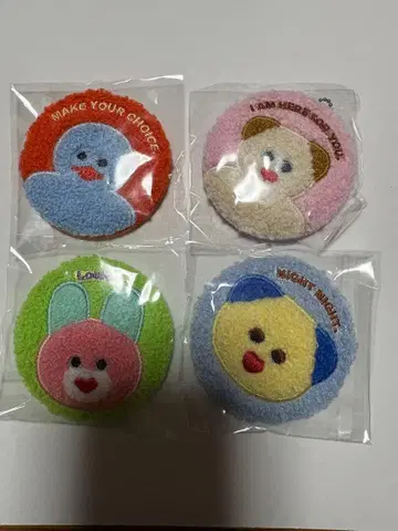 mojojo 복슬복슬 캔뱃지 참 4종 세트