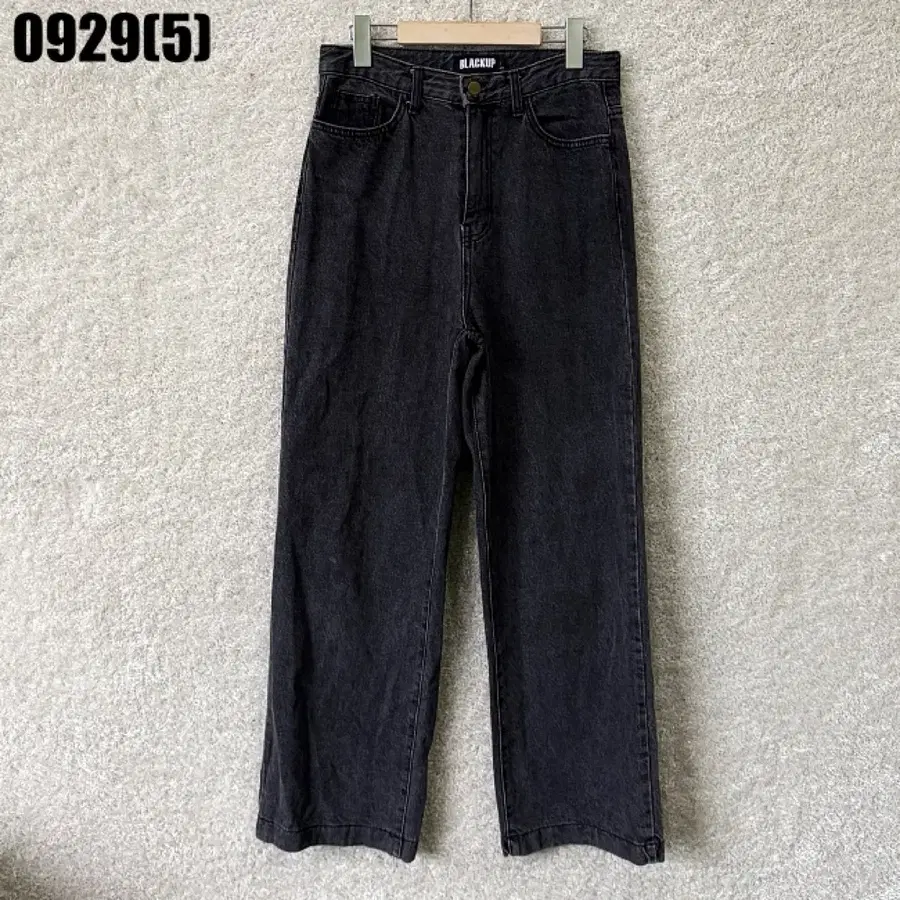 블랙업 와이드 데님 팬츠 청바지 0929