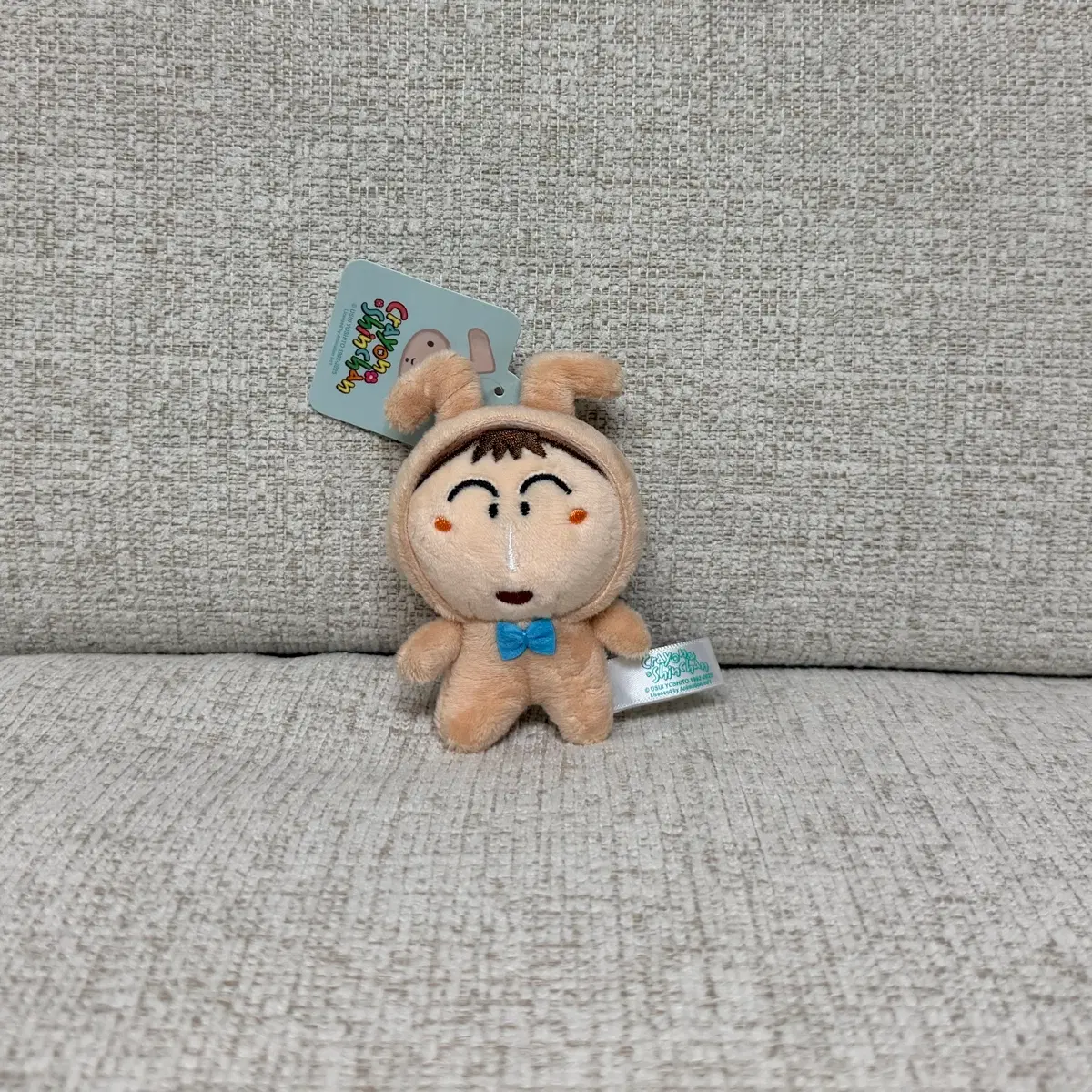 정품 유리토끼코스튬 맹구 8cm 키링 인형
