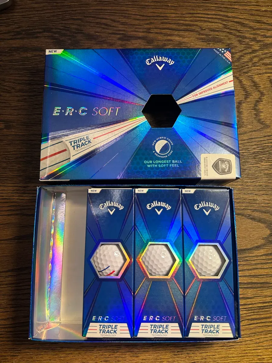 캘러웨이 ERC 소프트 트리플 트랙 골프공 9구