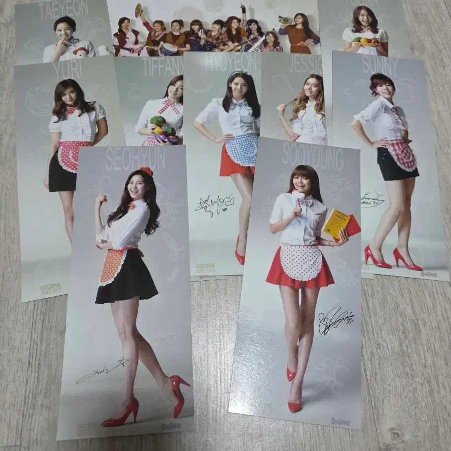 소녀시대 굽네치킨 브로마이드 세트