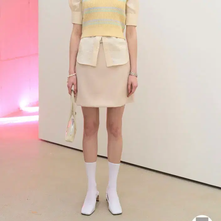 그로브 21S/S OWL SKIRT beige