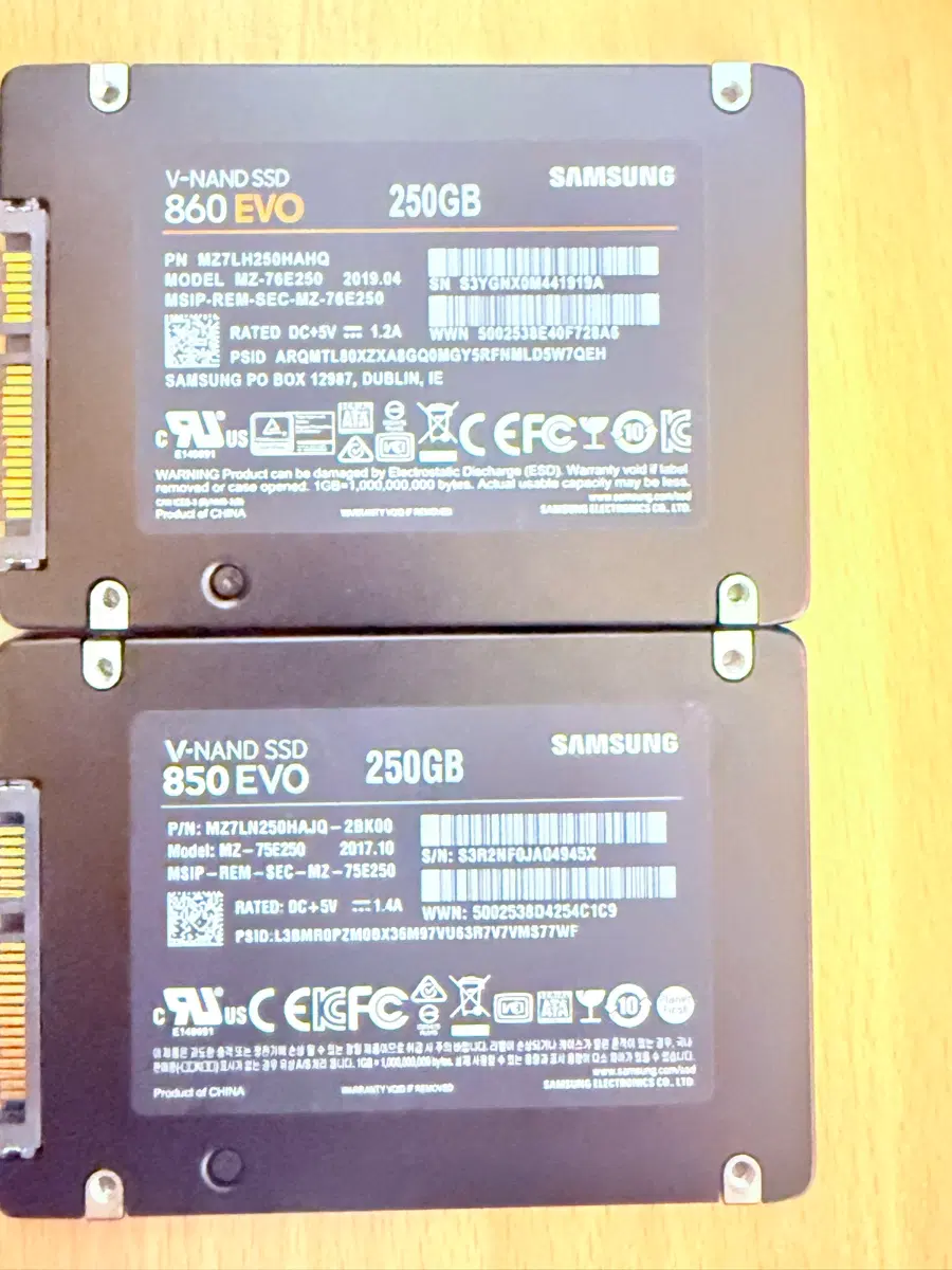 삼성전자 SSD 860 EVO 850 EVO 250GB