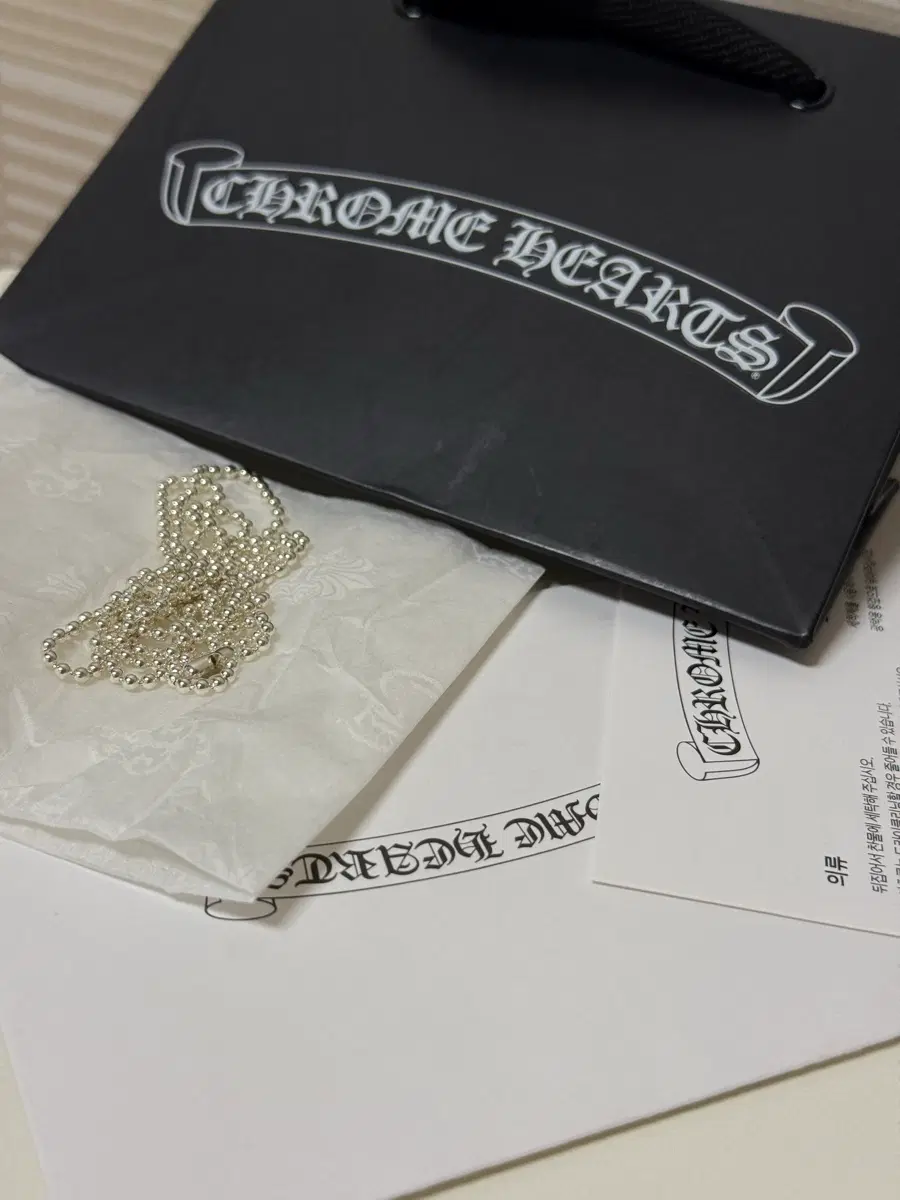 크롬하츠 볼체인 30인치 실버 chrome hearts ball chain