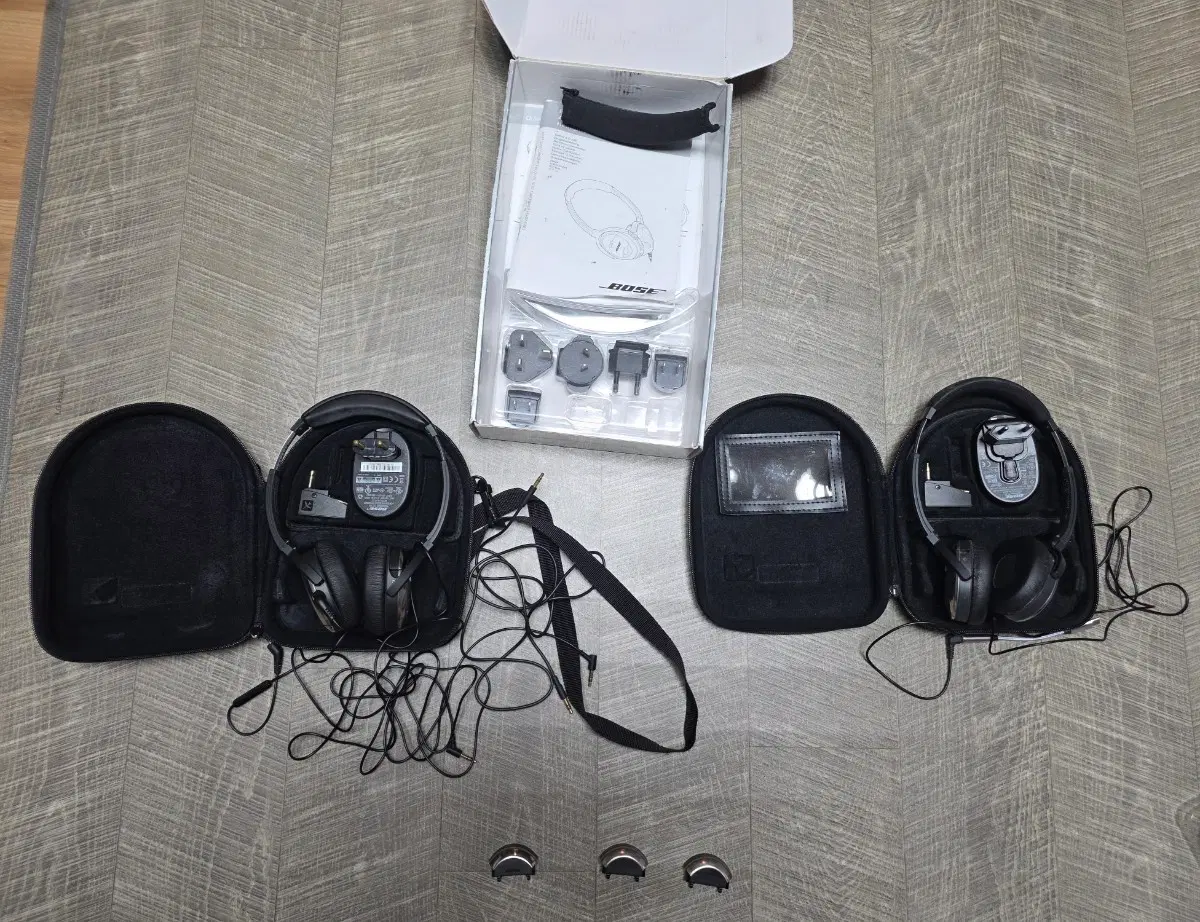 보스 노이즈캔슬링 QC3 헤드폰 블랙 2대